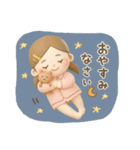ゆるっとかわいいオシャレな女の子（個別スタンプ：2）