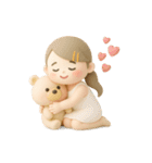 ゆるっとかわいいオシャレな女の子（個別スタンプ：4）