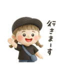 ゆるっとかわいいオシャレな女の子（個別スタンプ：9）