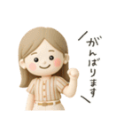 ゆるっとかわいいオシャレな女の子（個別スタンプ：13）
