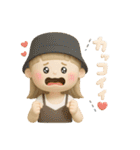 ゆるっとかわいいオシャレな女の子（個別スタンプ：16）