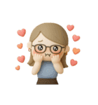 ゆるっとかわいいオシャレな女の子（個別スタンプ：18）