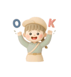 ゆるっとかわいいオシャレな女の子（個別スタンプ：40）