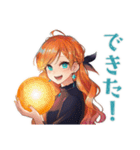 魔女の締切前夜★夜ふかし（個別スタンプ：19）