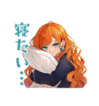 魔女の締切前夜★夜ふかし（個別スタンプ：22）