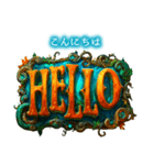 毎日使える♡ファンタジーロゴ（個別スタンプ：3）
