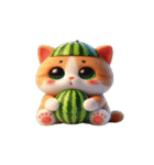スイカ頭のにゃんこ、超買うべき！（個別スタンプ：13）