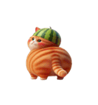 スイカ頭のにゃんこ、超買うべき！（個別スタンプ：22）