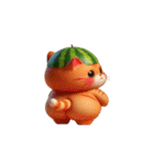 スイカ頭のにゃんこ、超買うべき！（個別スタンプ：23）