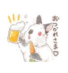 日常使い「立ち耳うさぎ（ヒマラヤン）」（個別スタンプ：1）