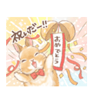 日常使い「立ち耳うさぎ（オレンジ）」（個別スタンプ：10）