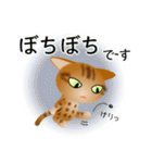 色々な猫9-3 短毛-立ち耳-茶アメショ（個別スタンプ：20）