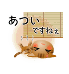 色々な猫9-3 短毛-立ち耳-茶アメショ（個別スタンプ：21）