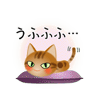色々な猫9-3 短毛-立ち耳-茶アメショ（個別スタンプ：25）