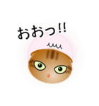色々な猫9-4 短毛-垂れ耳-茶アメショ（個別スタンプ：10）