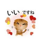 色々な猫9-4 短毛-垂れ耳-茶アメショ（個別スタンプ：24）