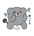 うそぺた【クマイク】（個別スタンプ：11）