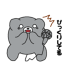 うそぺた【クマイク】（個別スタンプ：21）