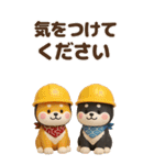 【3D】柴犬のほっこり秋日和【でか文字】（個別スタンプ：30）