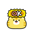 にっこりトラ（文字付き）（個別スタンプ：5）