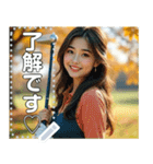 ゴルフの秋♡セクシーお姉さん（個別スタンプ：2）