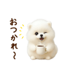動く♡羊毛ポメラニアンの家族連絡（個別スタンプ：2）