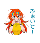 ポップな女の子★カラフル挨拶（個別スタンプ：23）