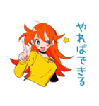 ポップな女の子★カラフル挨拶（個別スタンプ：25）