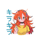 ポップな女の子★カラフル挨拶（個別スタンプ：29）