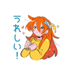 ポップな女の子★カラフル挨拶（個別スタンプ：31）