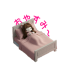白猫の、りかsan（個別スタンプ：8）