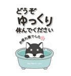 やさしい黒柴『仕事＆連絡』（個別スタンプ：20）