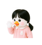ピーチダック人形 V.2（個別スタンプ：4）