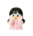 ピーチダック人形 V.2（個別スタンプ：9）
