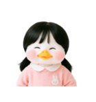 ピーチダック人形 V.2（個別スタンプ：12）