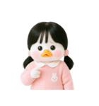 ピーチダック人形 V.2（個別スタンプ：19）