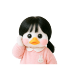 ピーチダック人形 V.2（個別スタンプ：21）