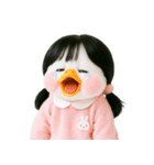 ピーチダック人形 V.2（個別スタンプ：24）