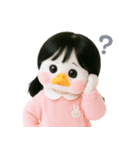 ピーチダック人形 V.2（個別スタンプ：28）
