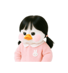ピーチダック人形 V.2（個別スタンプ：32）