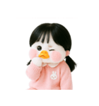 ピーチダック人形 V.2（個別スタンプ：35）