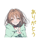 ゆるパーカーちゃんの毎日挨拶（個別スタンプ：7）
