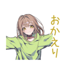 ゆるパーカーちゃんの毎日挨拶（個別スタンプ：12）