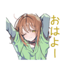 ゆるパーカーちゃんの毎日挨拶（個別スタンプ：18）