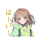 ゆるパーカーちゃんの毎日挨拶（個別スタンプ：30）