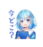 女子高生★学園祭当日連絡（個別スタンプ：1）
