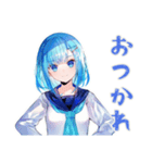 女子高生★学園祭当日連絡（個別スタンプ：3）