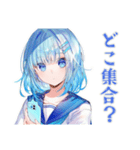 女子高生★学園祭当日連絡（個別スタンプ：9）