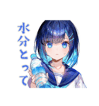 女子高生★学園祭当日連絡（個別スタンプ：11）