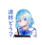 女子高生★学園祭当日連絡（個別スタンプ：24）